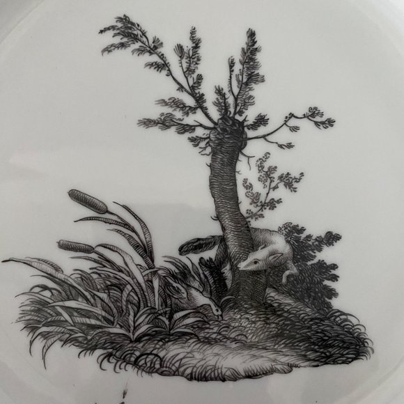 Mottahedeh Metropolitan Museum of Art Du Paquier plates 4 boar dog rabbits  fox - Picture 3 of 12